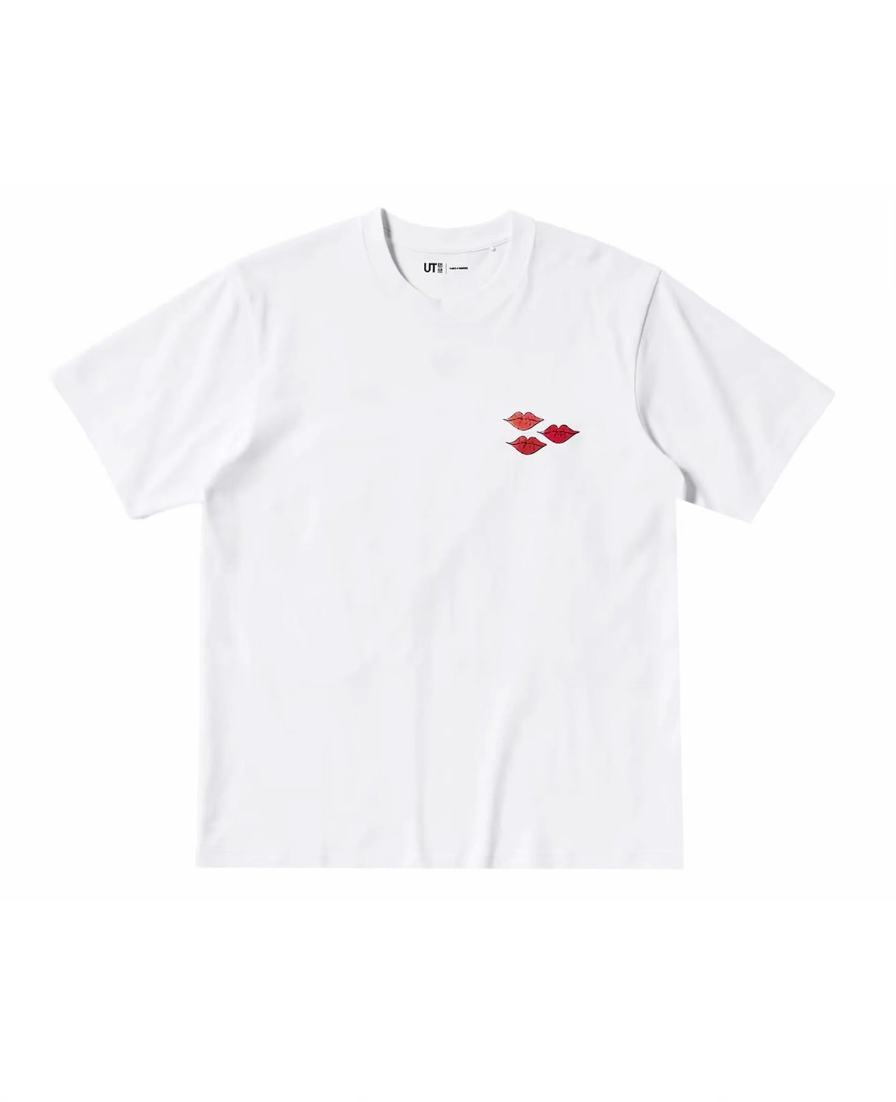 KAWS T SHIRT PINK/WHITE HEARTS SZ. (New)