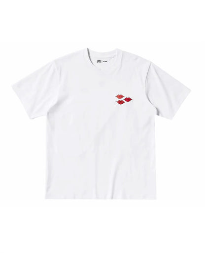 KAWS T SHIRT PINK/WHITE HEARTS SZ. (New)