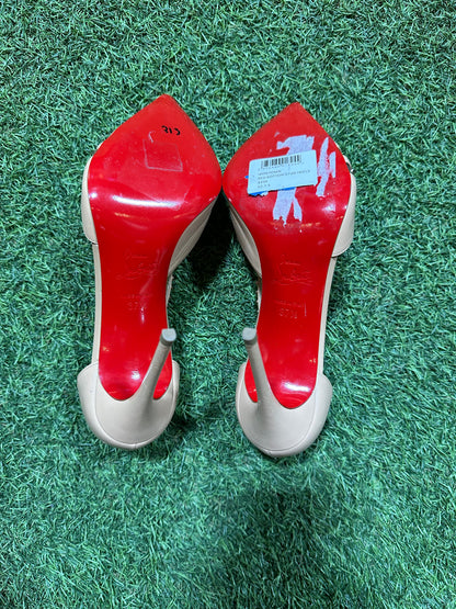 RED BOTTOM STUD HEELS SZ. 7.5 (PO) (No Box)