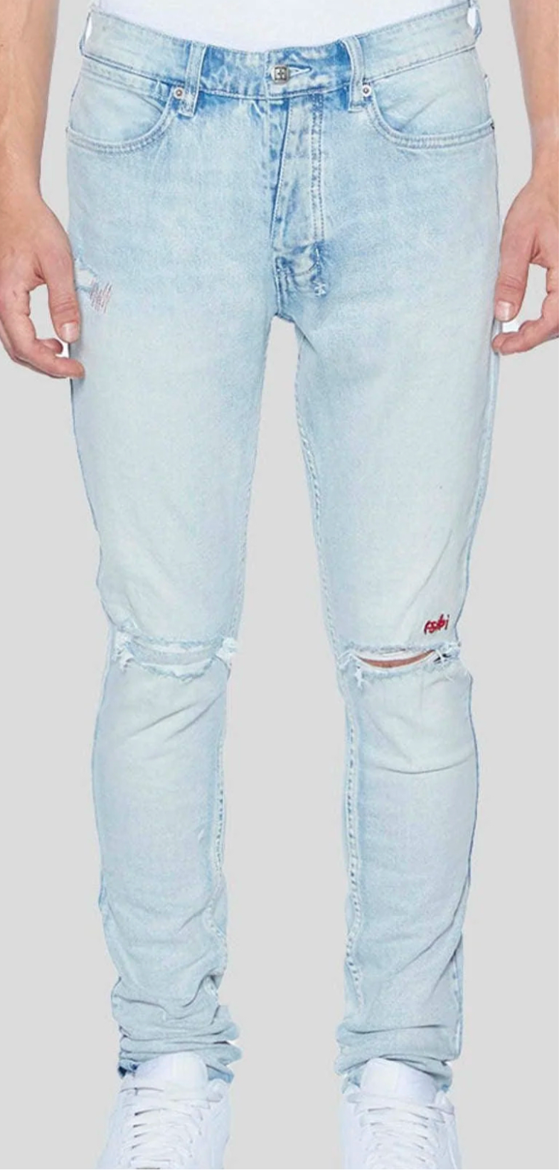 K SUBI JEANS VAN WINKLE SKRIBED BLUE SZ. (New)