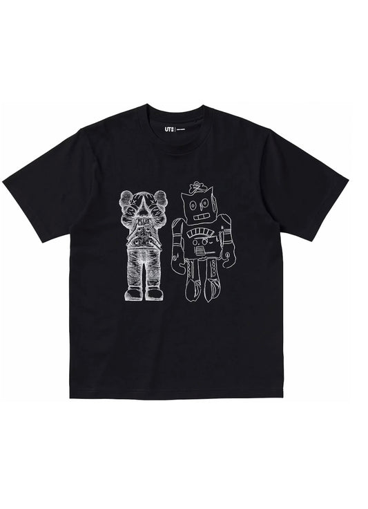 KAWS BLACK ROBOT TSHIRT SZ. (New)