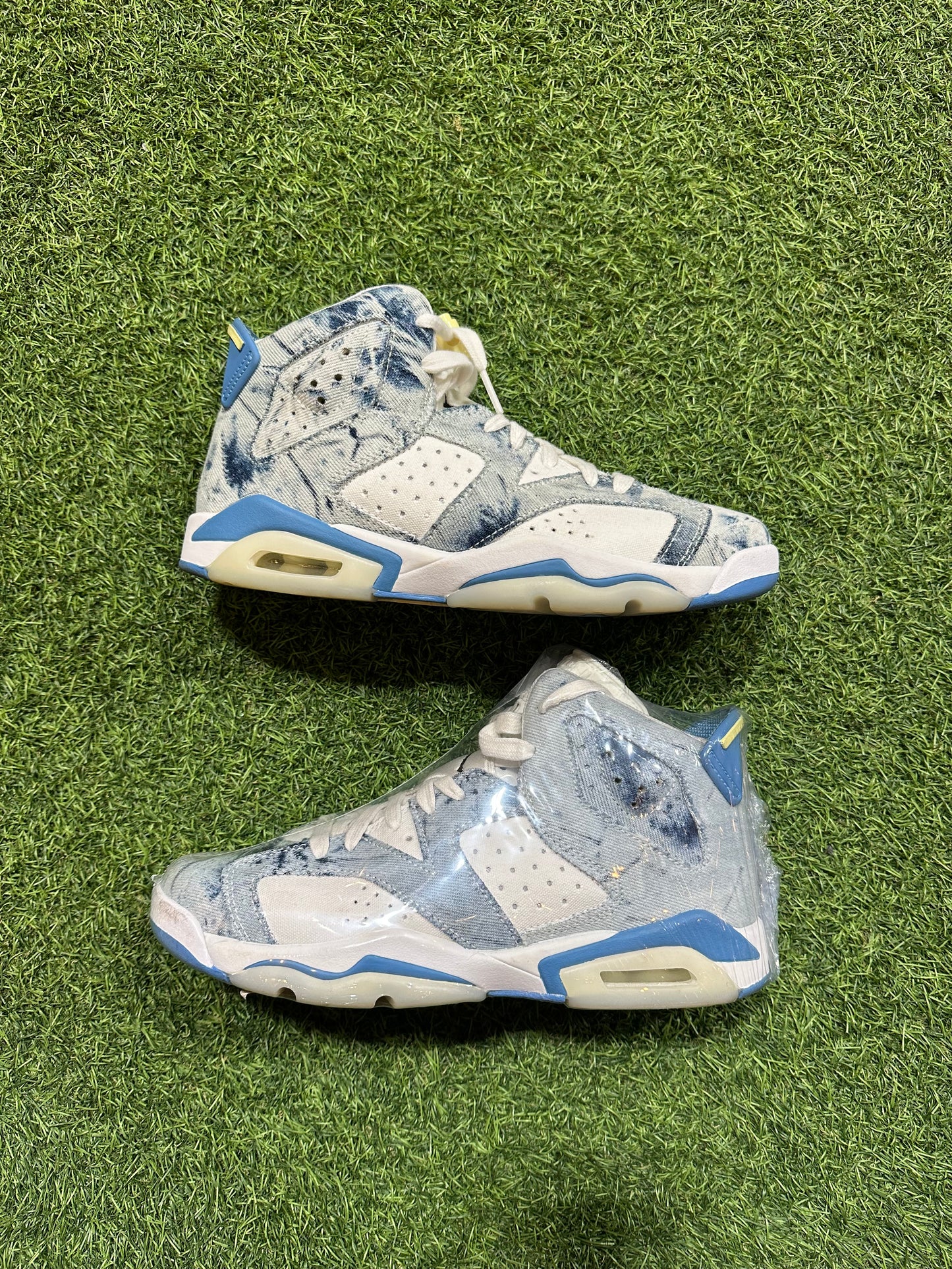 Retro 6 Washed Denim SZ. 7Y (PO) (No Box)