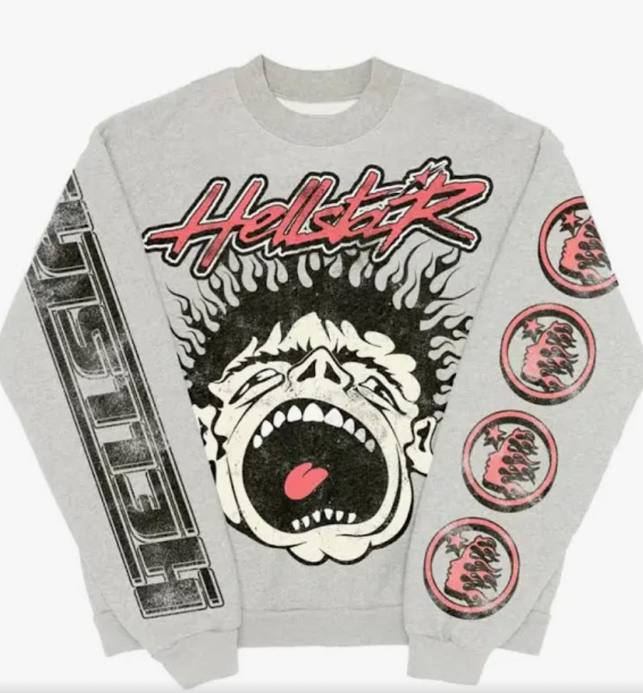 HELLSTAR CREWNECK 'RECORDS' SZ. (New)