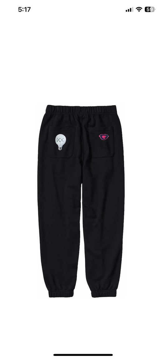 KAWS BLACK PANTS SZ. (New)