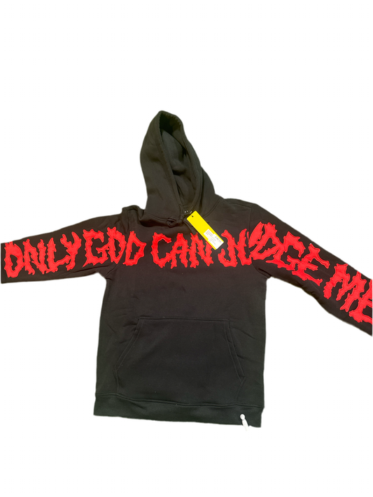 ONLY GOD CAN JUDGE ME BLK/RED (New)