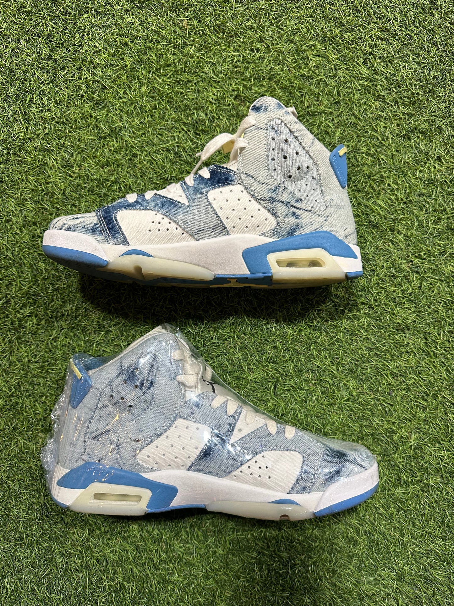 Retro 6 Washed Denim SZ. 7Y (PO) (No Box)