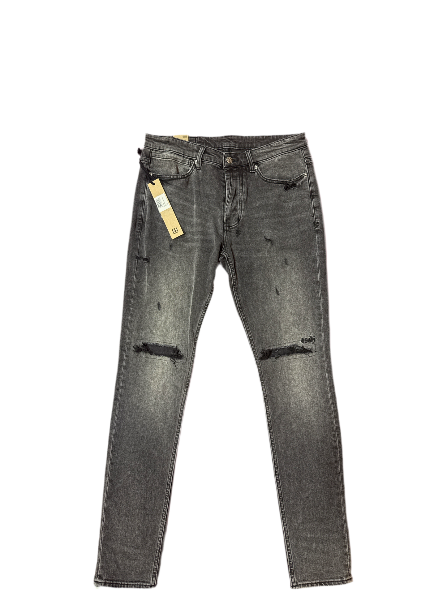 K SUBI JEANS VAN WINKLE SKRIBED BLK SZ.  (New)