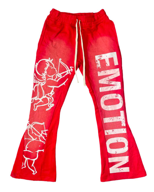 MIX EMOTIONS RED FLARE “CUPID” SWEATS SZ. (New)