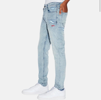 K SUBI JEANS VAN WINKLE SKRIBED BLUE SZ. (New)